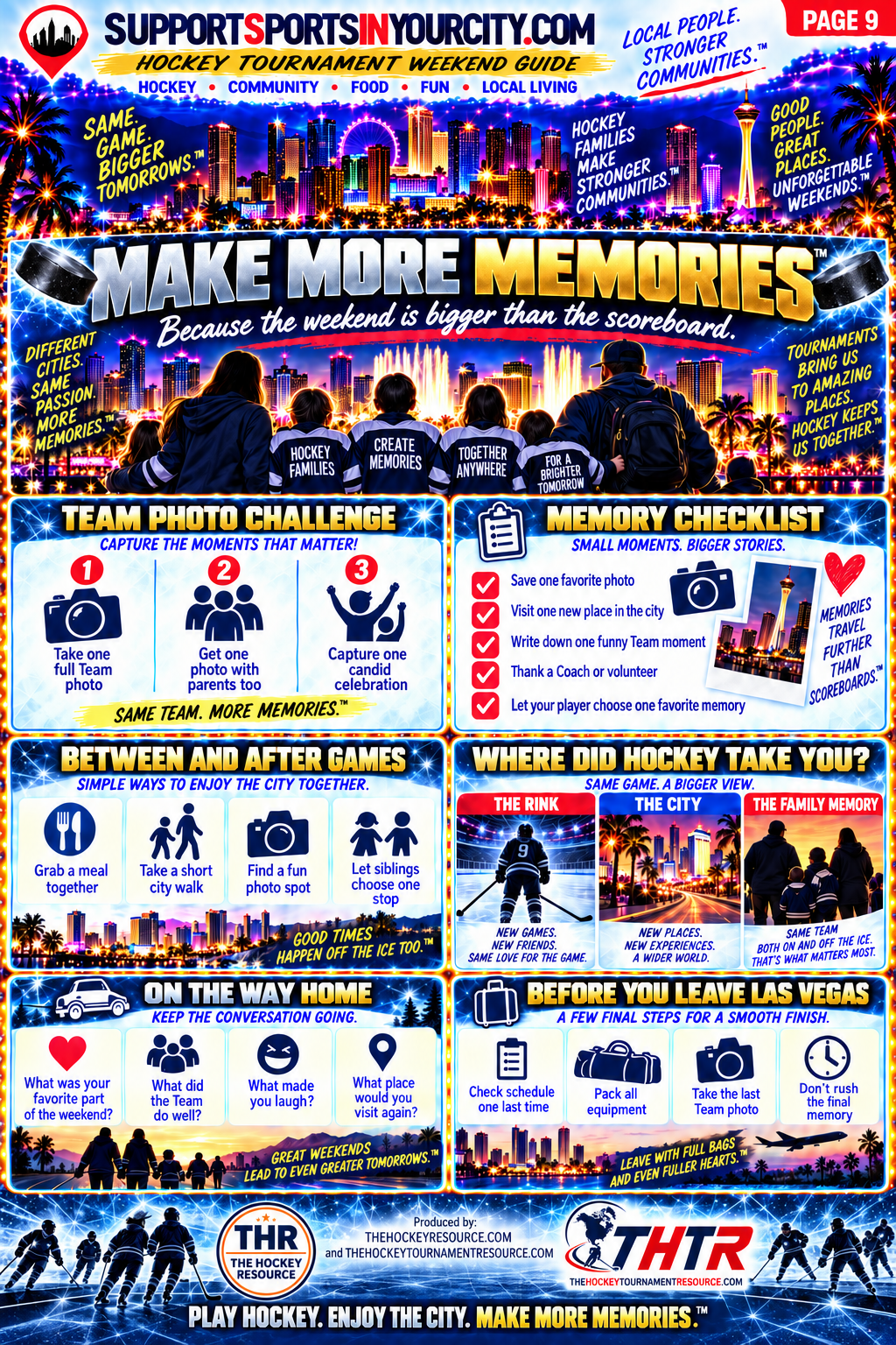 Make more sports tournament family memories
